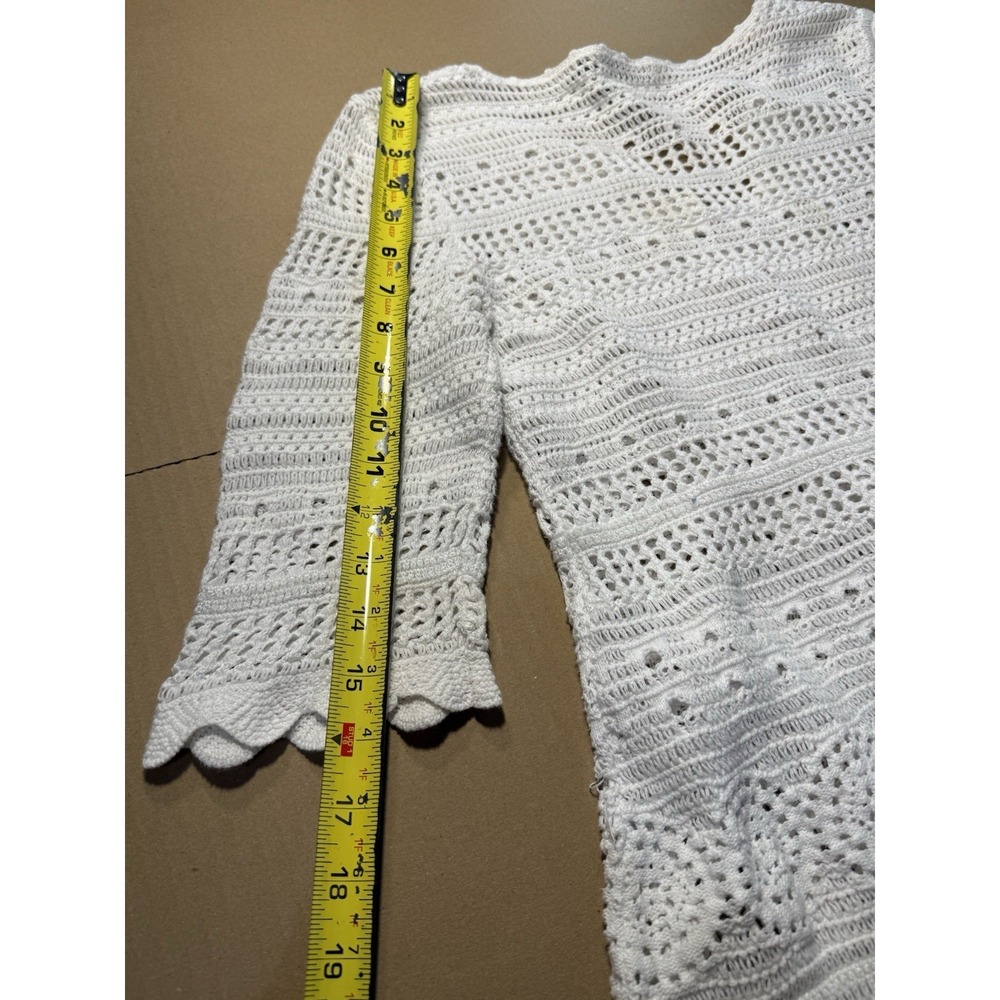 Vintage Y2K ‎ Crochet beach Cover Up Dress  Beach Boho Festival Size Large - Picture 10 of 10
